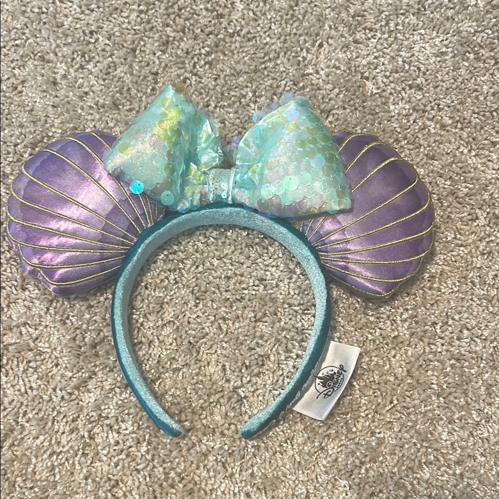 Disney Purple and Teal Shell Ears Headband